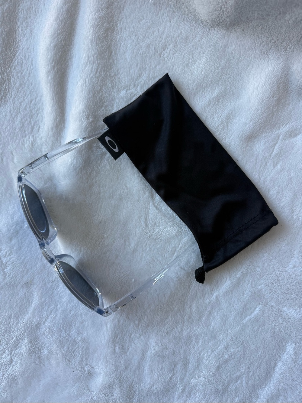 Oakley Trillbe X OO9340-05 Polarized Sunglasses Clear Sapphire Iridium